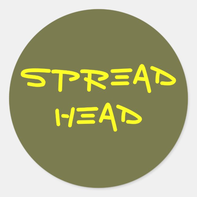 Sticker Rond Tête de propagation (Devant)
