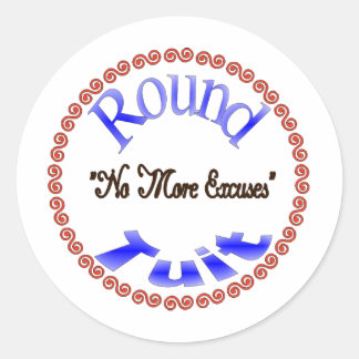 Sticker Rond Tête ronde