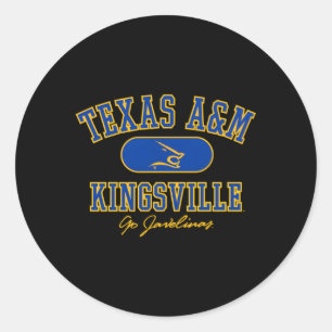 Sticker Rond Texas Am Kingsville Javelinas Varsity