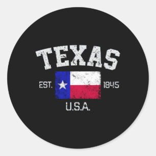 Sticker Rond Texas Austin Est 1845