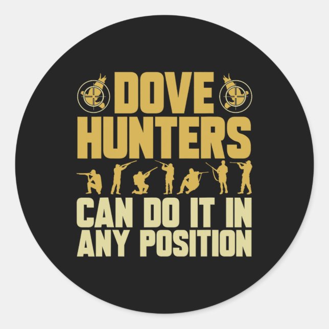 Sticker Rond Texas Dove Hunter Dove Hunter (Devant)