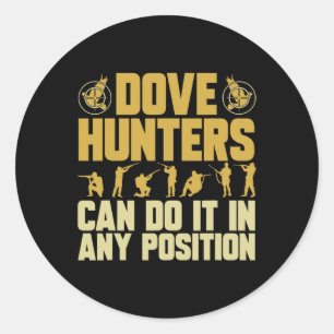 Sticker Rond Texas Dove Hunter Dove Hunter
