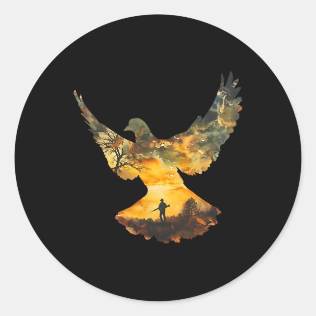 Sticker Rond Texas Dove Hunter I Dove Hunter (Devant)