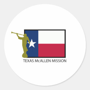 Sticker Rond TEXAS McALLEN MISSION LDS CTR