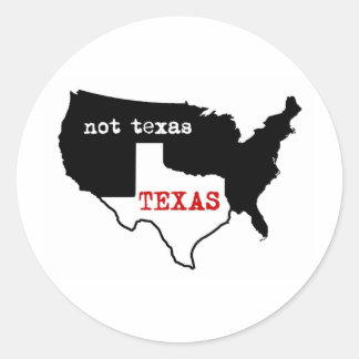 Sticker Rond Texas / Pas Texas