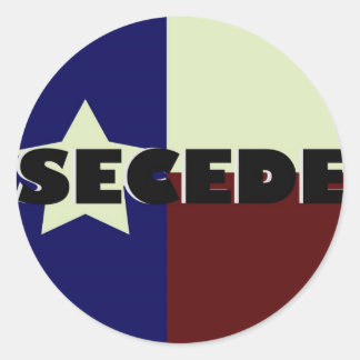 STICKER ROND TEXAS SÉCEDE LES BÂTIMENTS