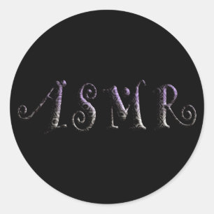 Sticker Rond Texte ASMR 3D