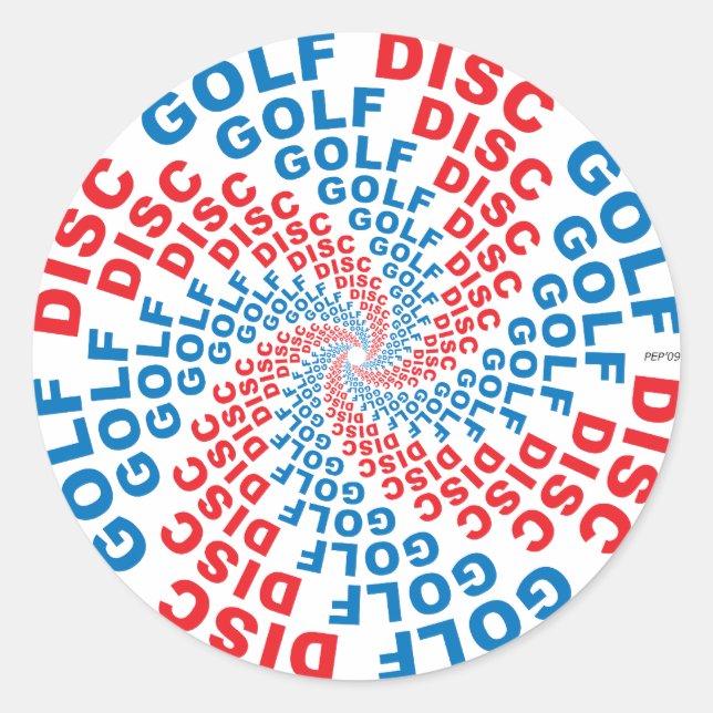 Sticker Rond Texte concentré no 1 (Devant)