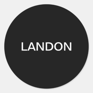 Sticker Rond Texte éditable moderne gras