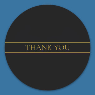 Sticker Rond Texte et lignes Gold personnalisables