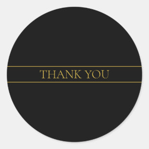 Sticker Rond Texte et lignes Gold personnalisables