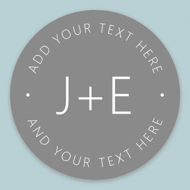 Sticker Rond Texte personnalisable élégant (Créateur téléchargé)