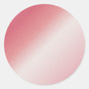 Sticker Rond Texte personnalisé Monogramme Nom Logo Rose Or Vie