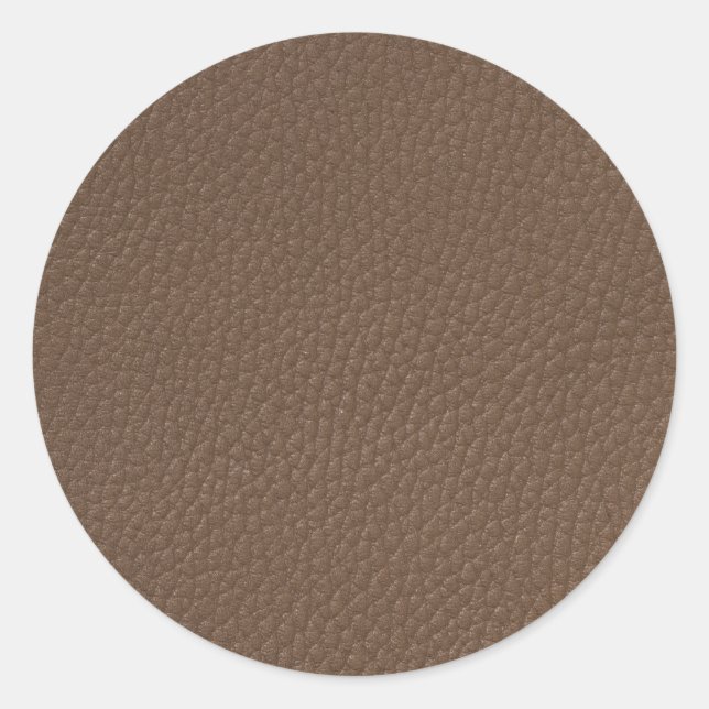 Sticker Rond texture aspect cuir (Devant)