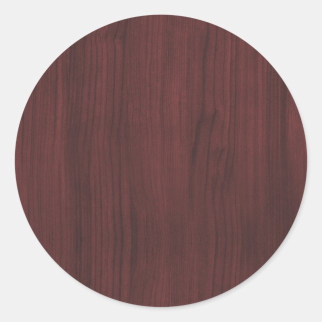 Sticker Rond texture en bois d'acajou (Devant)