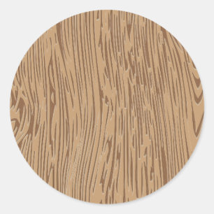 Sticker Rond Texture en bois de grain