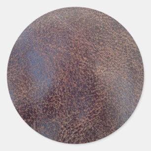 Sticker Rond Texture en cuir