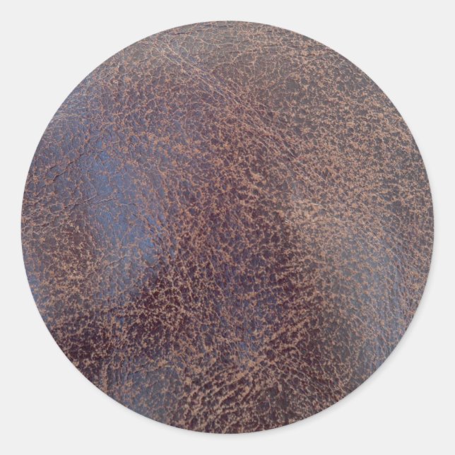 Sticker Rond Texture en cuir (Devant)