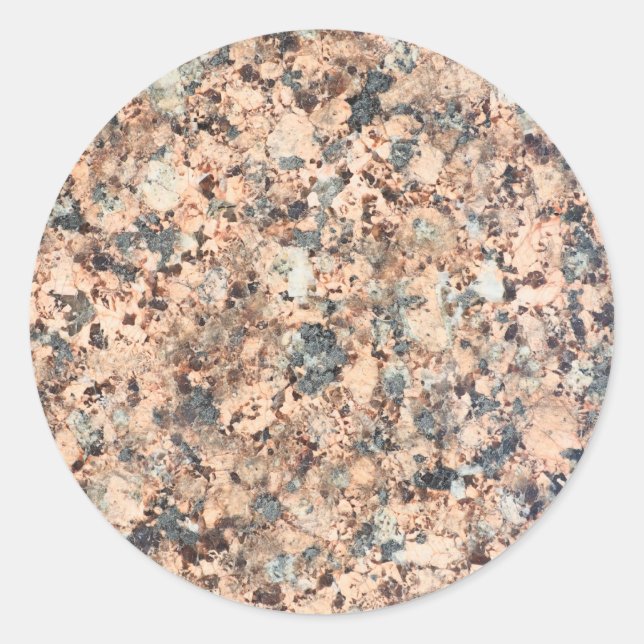 Sticker Rond Texture granite (Devant)