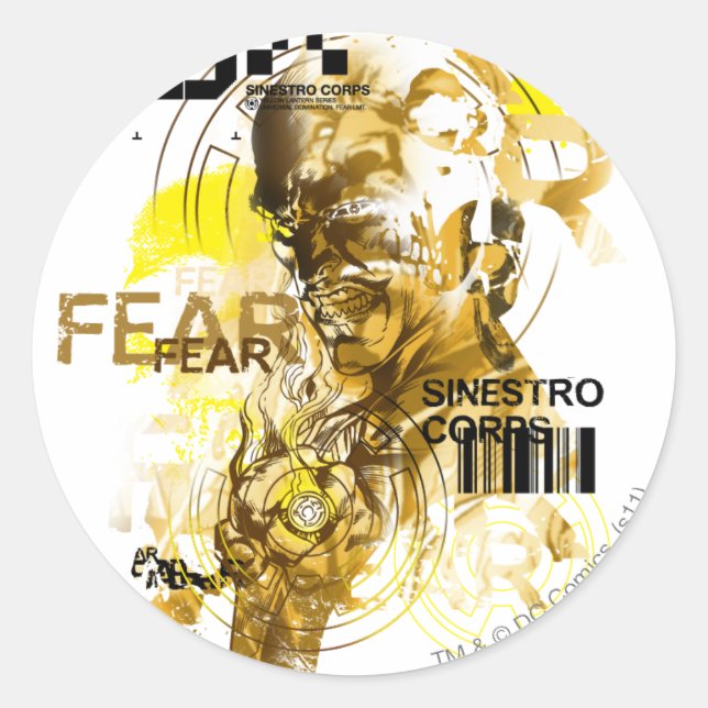 Sticker Rond Thaal Sinestro 11 (Devant)