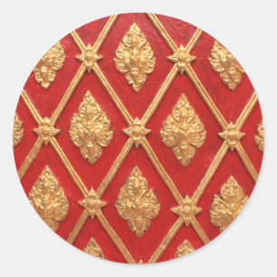 Sticker Rond Thai art