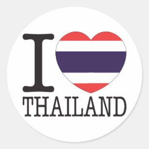 Sticker Rond Thailand Love v2