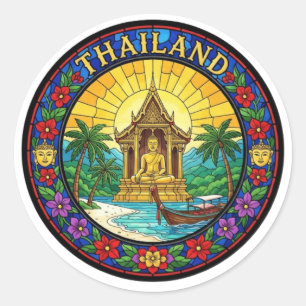 STICKER ROND THAÏLANDE