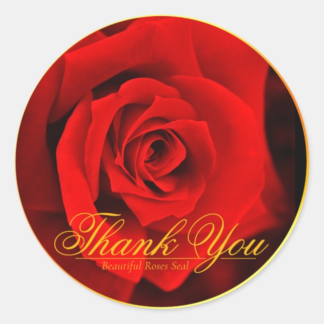 Sticker Rond Thank You Seal (Devant)