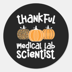 Sticker Rond Thankful Medical Lab