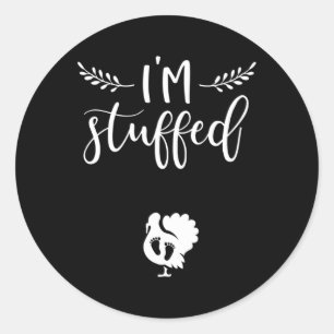 Sticker Rond Thanksgiving Grossesse Faire-part Turquie bébé R