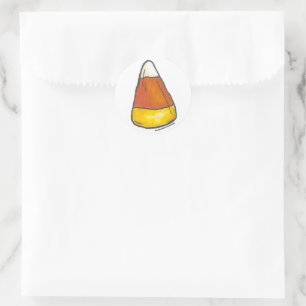 Sticker Rond Thanksgiving Halloween Automne bonbons bonbons bon