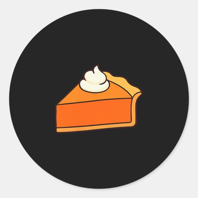 Sticker Rond Thanksgiving Pumpkin E Shirt Men Women Family Pump (Devant)