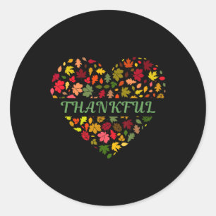 Sticker Rond Thanksgiving Top Pour Maman Enfants Femmes Enseign
