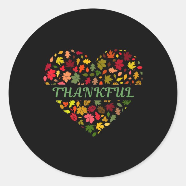 Sticker Rond Thanksgiving Top Pour Maman Enfants Femmes Enseign (Devant)