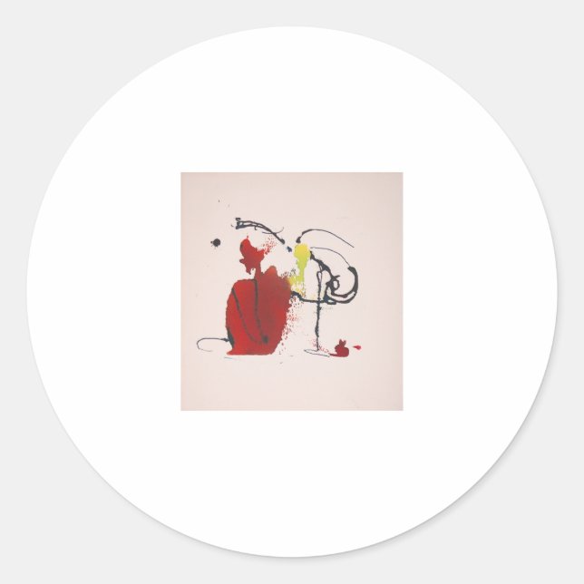 Sticker Rond Thatch lapin Abstrait Jeff Hankamer Artjunkhaus (Devant)