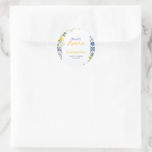 Sticker Rond That's Amore Enterrement de Vie de Jeune Fille Fle