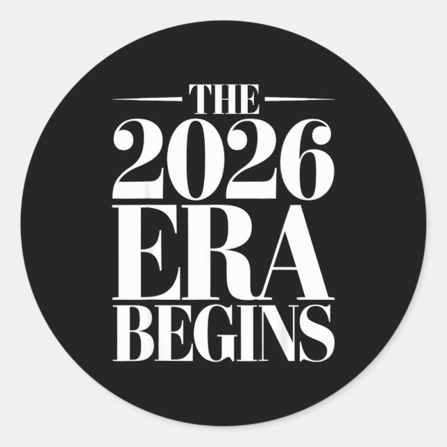 Sticker Rond The 2026 Era Begins Future Mindset Forward Revolut (Devant)