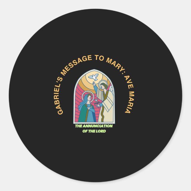 Sticker Rond The Annunciation of the Lord (Devant)