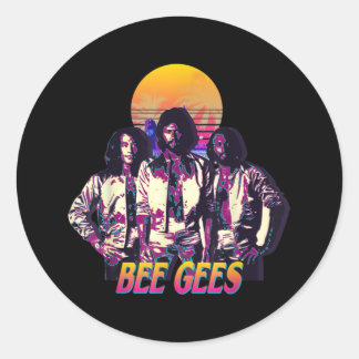 Sticker Rond The Bee Gees Live For Men And Women