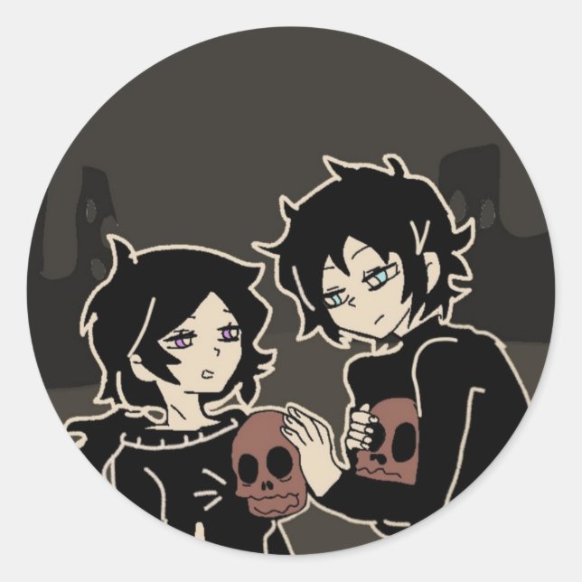 Sticker Rond The coffin of andy and leyley  (Devant)