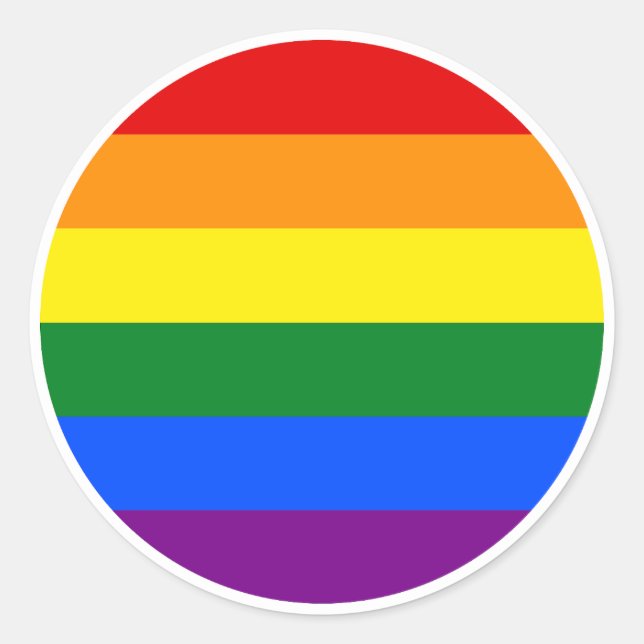 Sticker Rond The Colors of the rainbow (Devant)