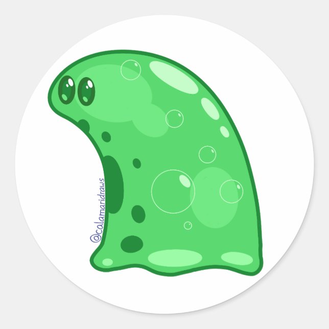 Sticker Rond The green slime (Devant)