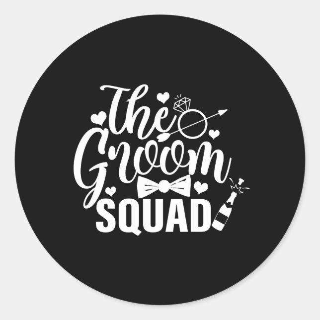 Sticker Rond The Groom Squad 2 (Devant)