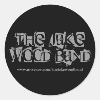 Sticker Rond The Jake Wood Band, www.myspace.com/thejakewood...