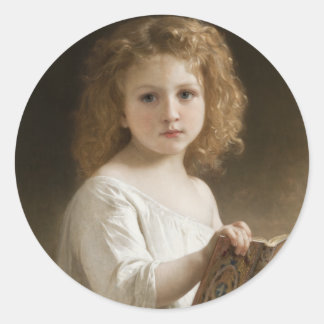 Sticker Rond The Storybook - William Bouguereau