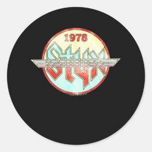 Sticker Rond The STYX Band Top Music Lover Cadeau Pour Ventilat