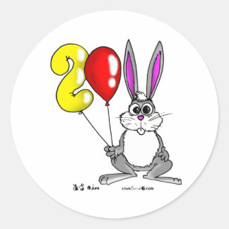 Sticker Rond The Year 2011 Rabbit