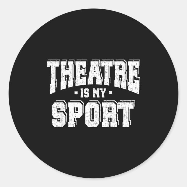 Sticker Rond Theatre Is My Srt  (Devant)