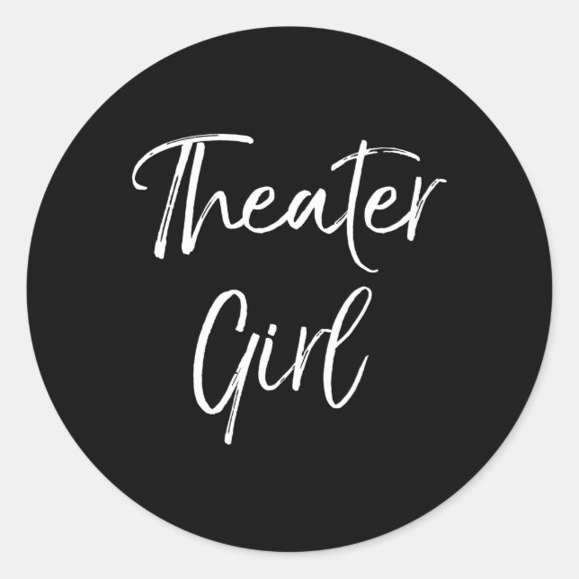 Sticker Rond Théâtre Pour Le Théâtre Broadway (Devant)