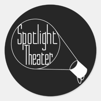 Sticker Rond Théâtre Spotlight